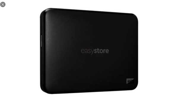 WD - Easystore 1TB External USB 3.0 Portable Hard Drive - Black