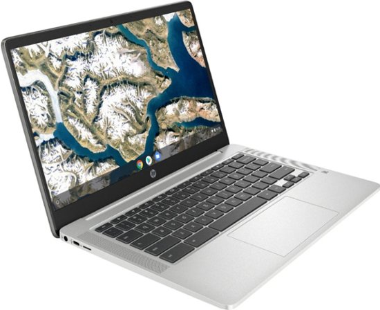 HP - 14" 1080p Chromebook - Intel Celeron - 4GB Memory - 32GB eMMC - Natural Silver
